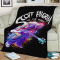 scott pilgrim pop art Fleece Throw Blanket