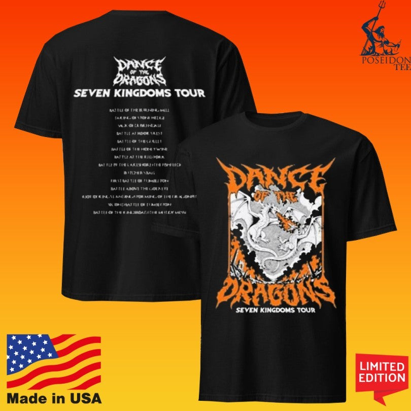 Screencrush Dance Of The Dragon Seven Kingdom Tour Festival T-shirt