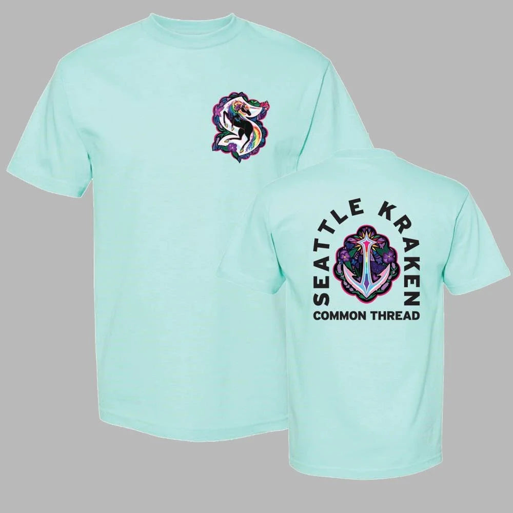 Seattle Kraken x Pride Night 2026 Common Thread Mint Shirt