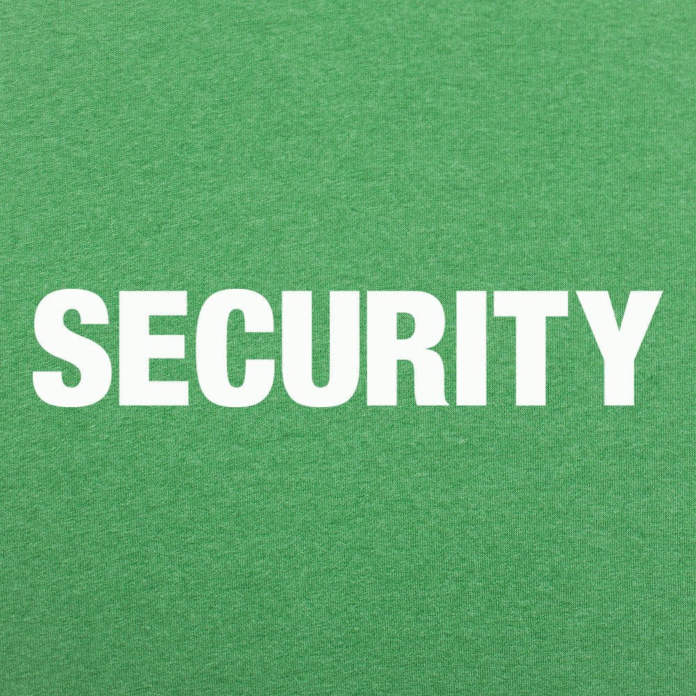 Security Bouncer Staff Costume Text Design