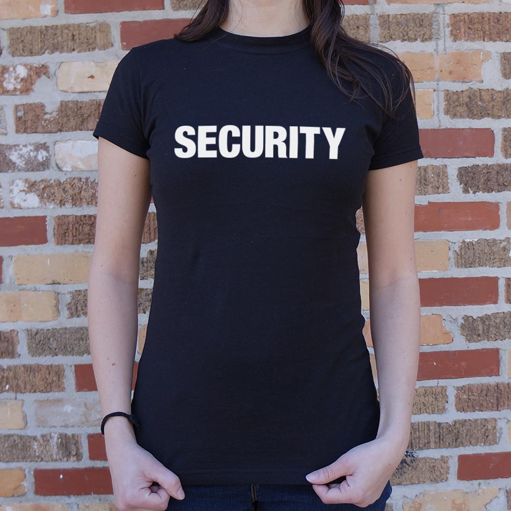 Security Front and Back Print Bouncer Staff Design