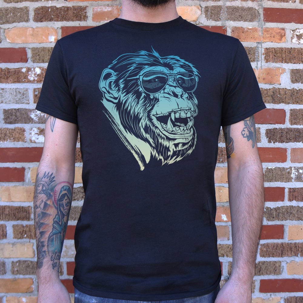 Shaded Ape Chimp Wearing Sunglasses