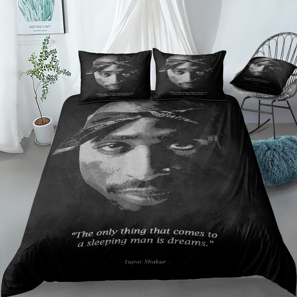 shakur quotes Bedding Set (Duvet Cover & Pillow Shams)
