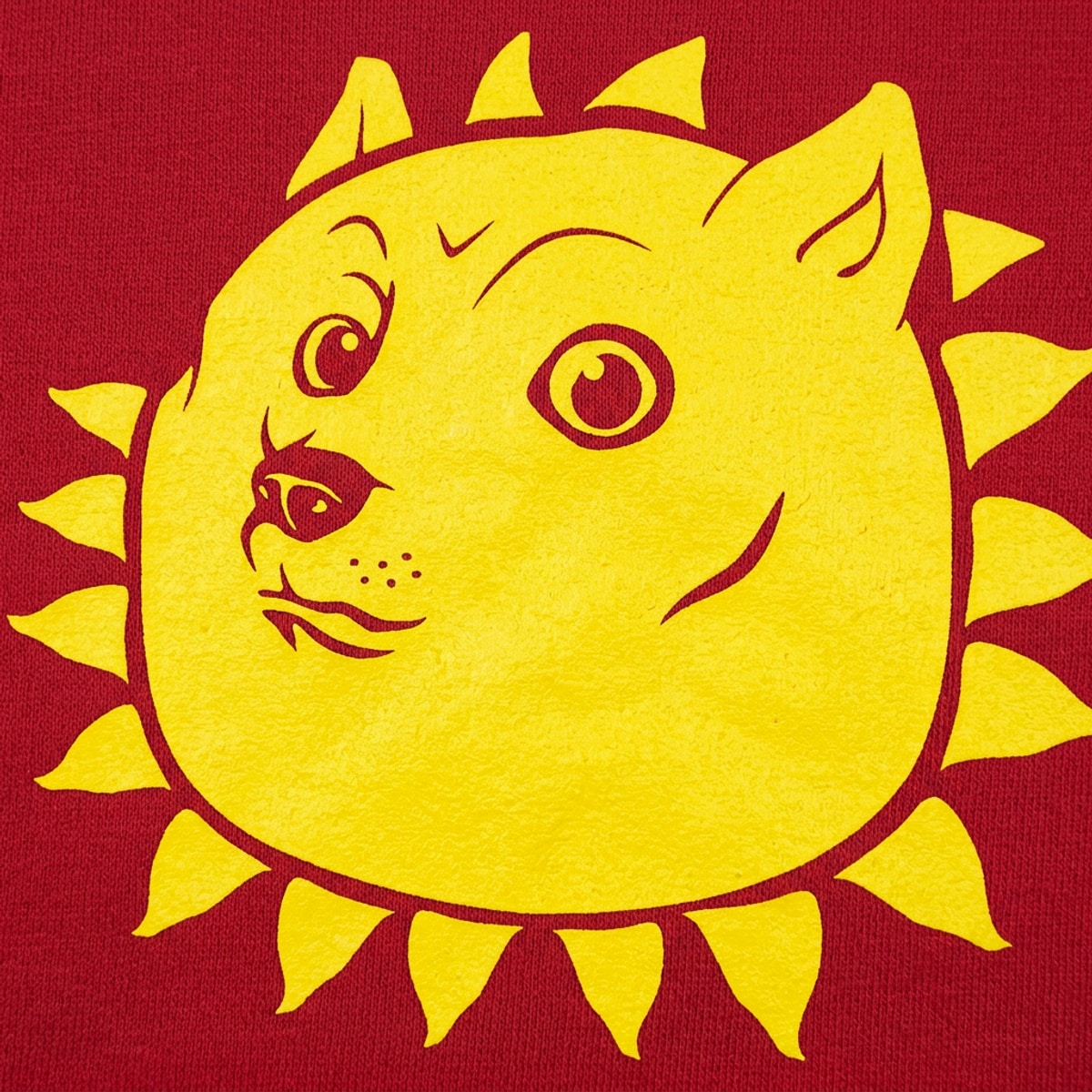 Shining Doge Meme Dog as the Sun