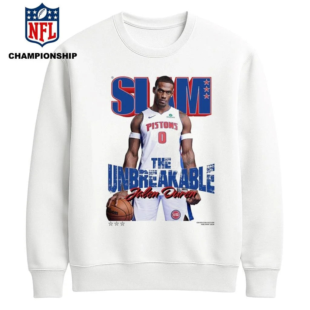 SLAM 260 Cover Tee Jalen Duren The Unbreakable NBA White Shirt