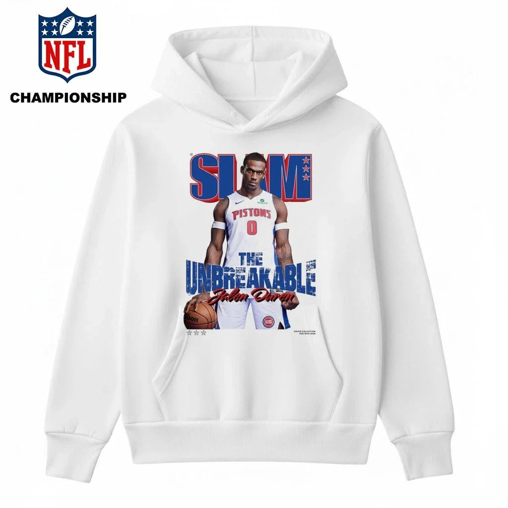 SLAM 260 Cover Tee Jalen Duren The Unbreakable NBA White Shirt