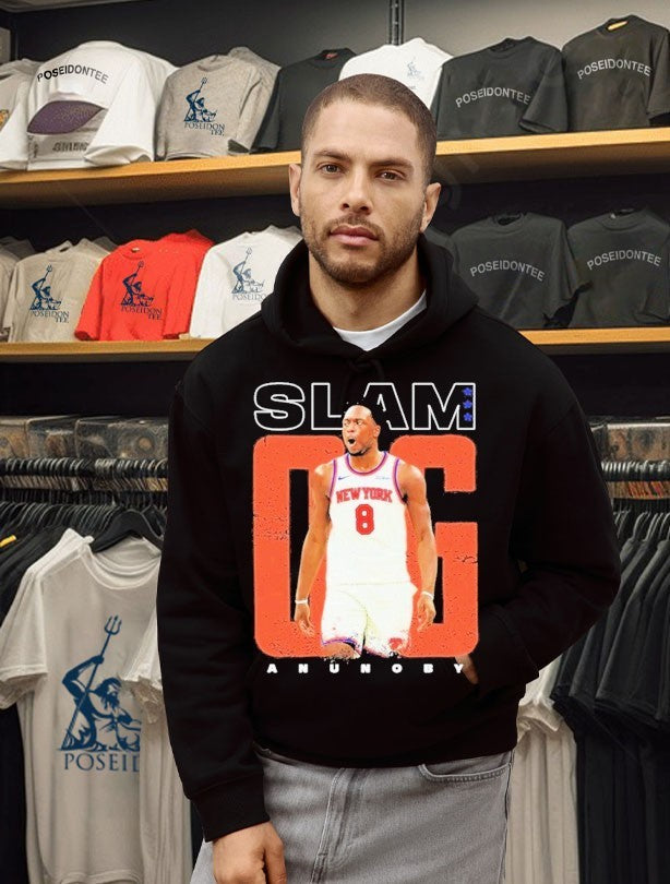 Slam New York Knicks Og Anunoby Heavy Nba 2026 T-shirt