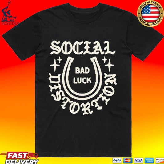 Social Distortion Bad Luck Horseshoe T-shirt