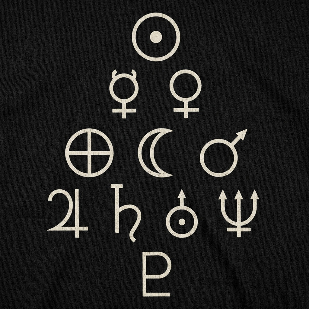 Solar System Symbols - Astrological Planet Icons