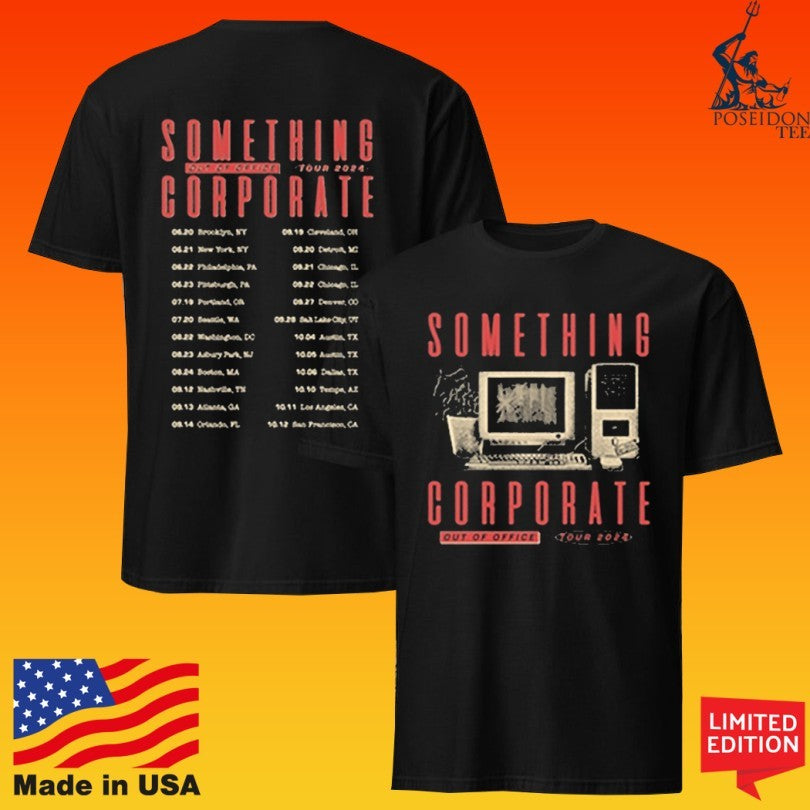 Something Corporate Out Of Office Youth Tour T-shirt