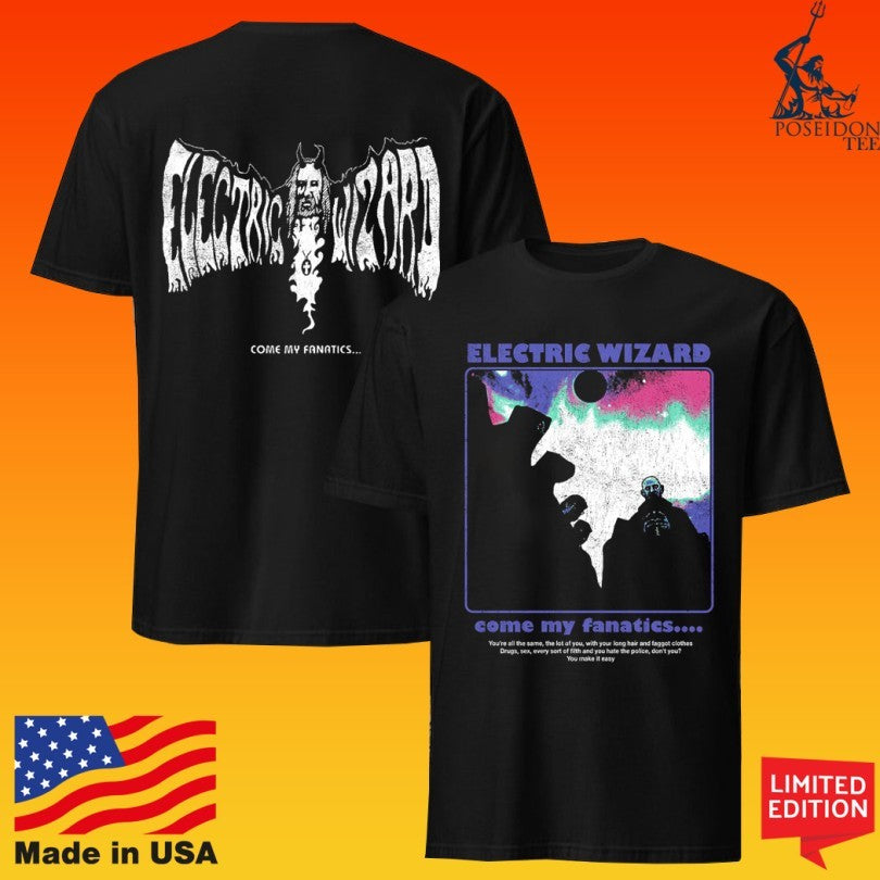 Southern Bootleg Front Electric Wizard Come My Fanatics T-shirt