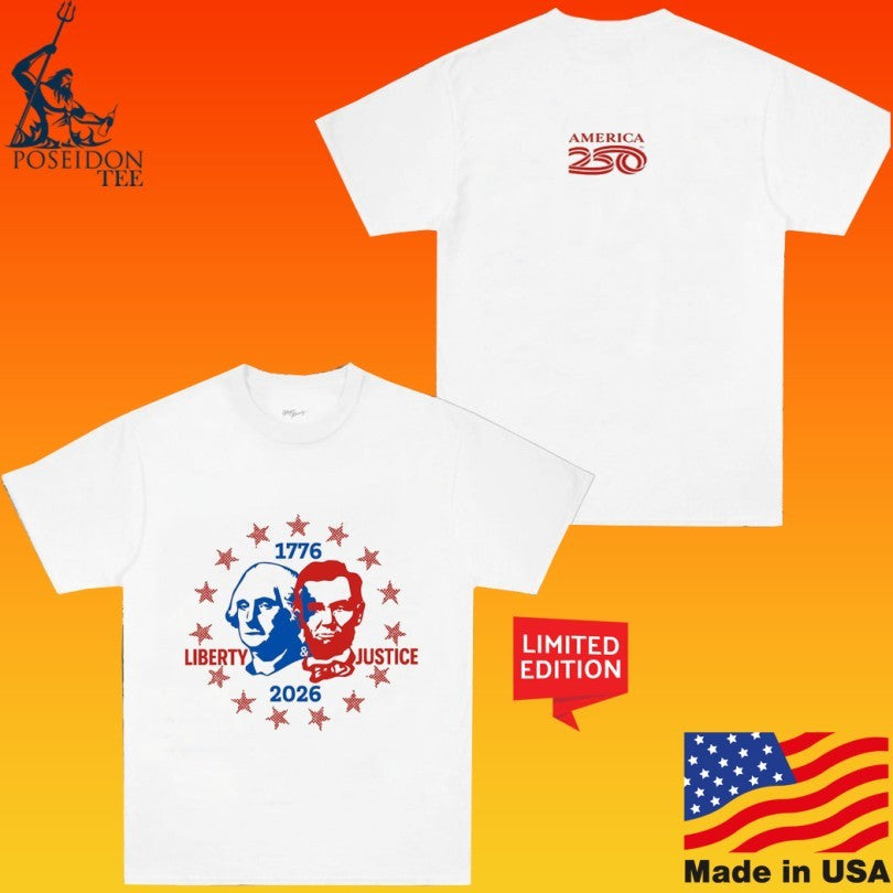 Spirit Jersey Liberty & Justice America 250 Ringer T-shirt