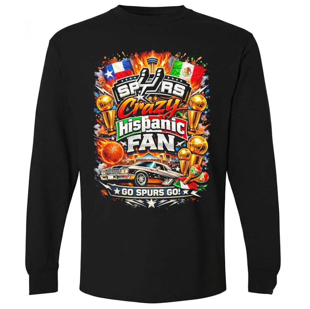 Spurs Crazy Hispanic Fan Go Spurs Go Shirt