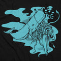 Squid vs Whale Deep Sea Battle Illustration