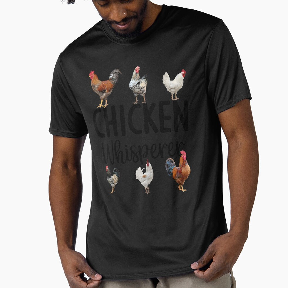 Funny Chicken T-shirt - Chicken Whisperer by SunsetGloww