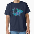 Multi-Colored Shark Print by LaurenCarlson1
