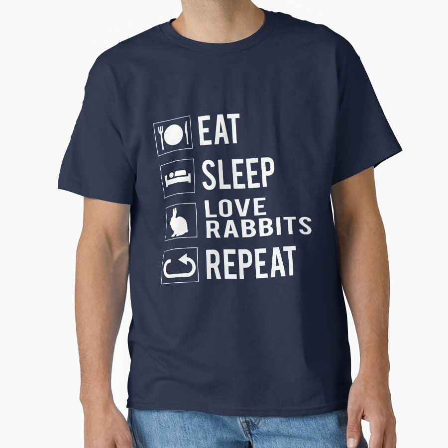 Cute Rabbit Lover Gift Shirt For Men Women Kids by jcorres