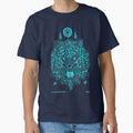Thai traditional art of Talisman Tiger face Sky Blue color. by AmornGallery