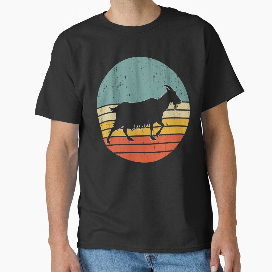 goat vintage sunset shirt goat lovers gift by Te-designer