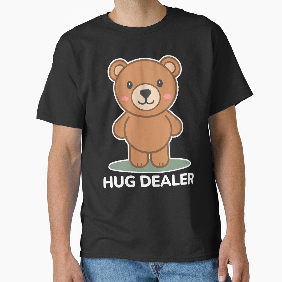 Hug Dealer - Cute Teddy Bear Funny Pun by Shape Snip Studio