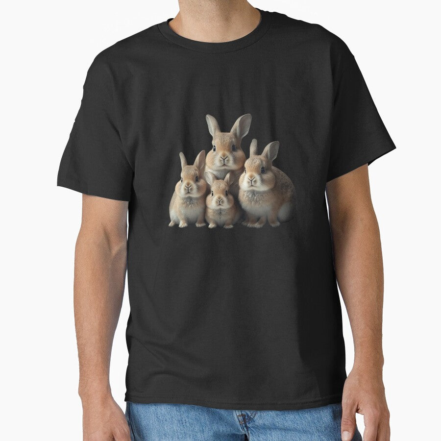 Rabbit family gift, family photo, group picture for rabbit lovers by AnimalArtPhotos