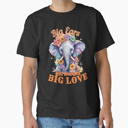 Big Ears, Big Laughs, Big Love. elephant portrait by ElephantVibes