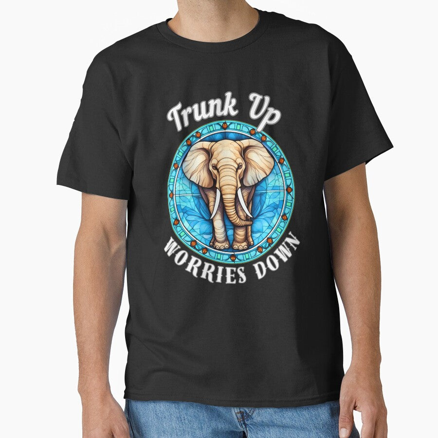 Trunk Up, Worries Down. surreal elephant by ElephantVibes