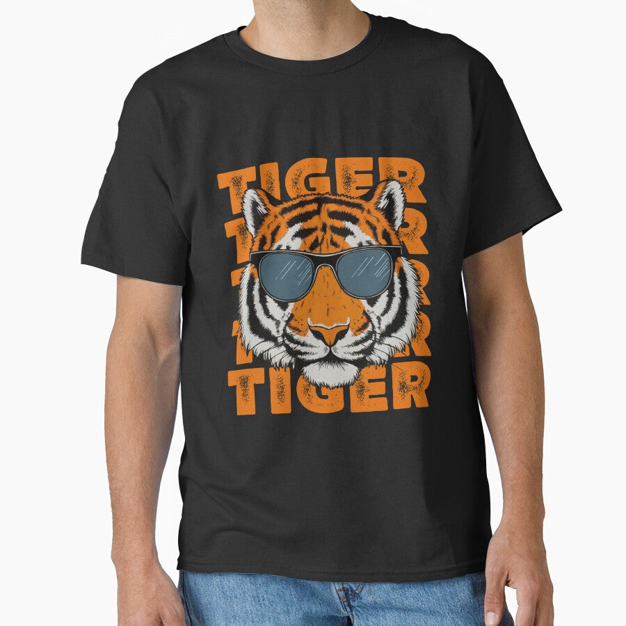 Vintage Tiger Face Wild Animal Tiger Lover For Men Women Tiger Cat - by PurpleLoveStore