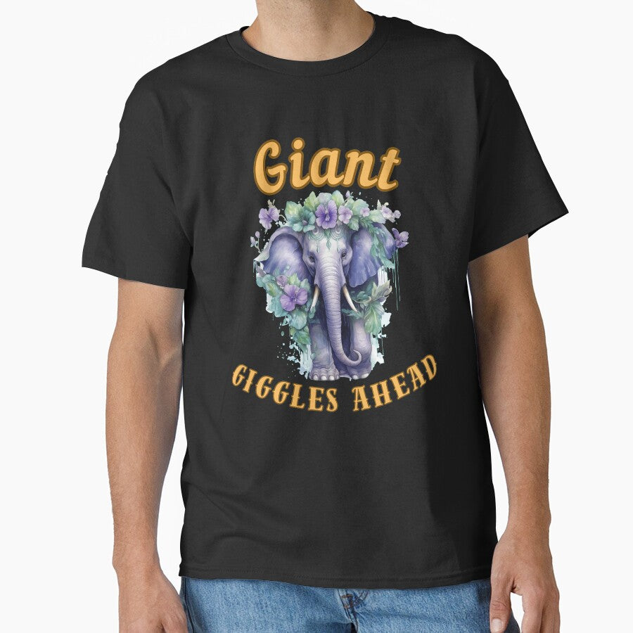 Giant Giggles Ahead. watercolor elephant by ElephantVibes