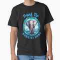 Trunk Up, Worries Down. elephant portrait by ElephantVibes