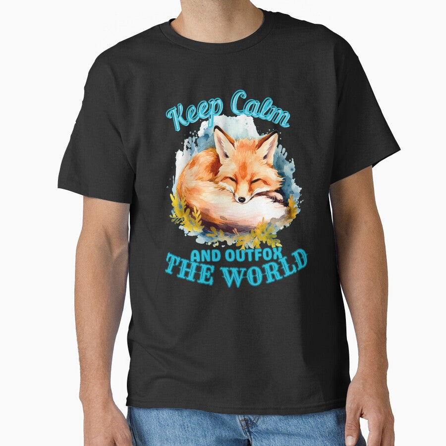 Keep Calm And Outfox The World. fox face by FoxVibes