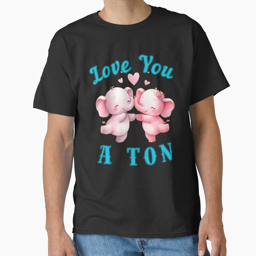 Love You A Ton. funny elephant by ElephantVibes