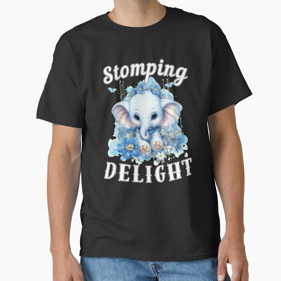 Stomping Delight. watercolor elephant by ElephantVibes