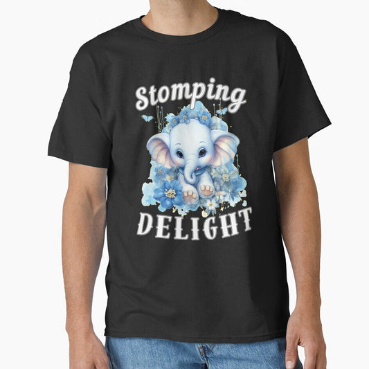 Stomping Delight. watercolor elephant by ElephantVibes