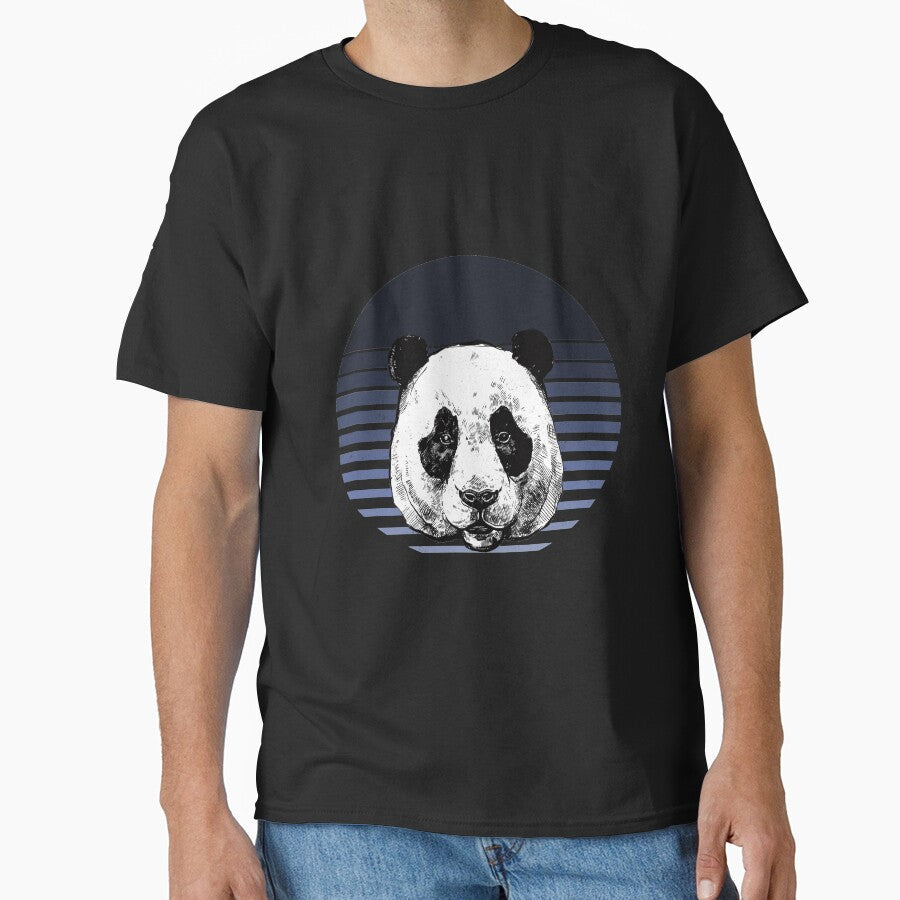 Cute Panda Vintage Bleu Style by Artistry Team