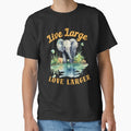 Live Large, Love Larger. watercolor elephant by ElephantVibes