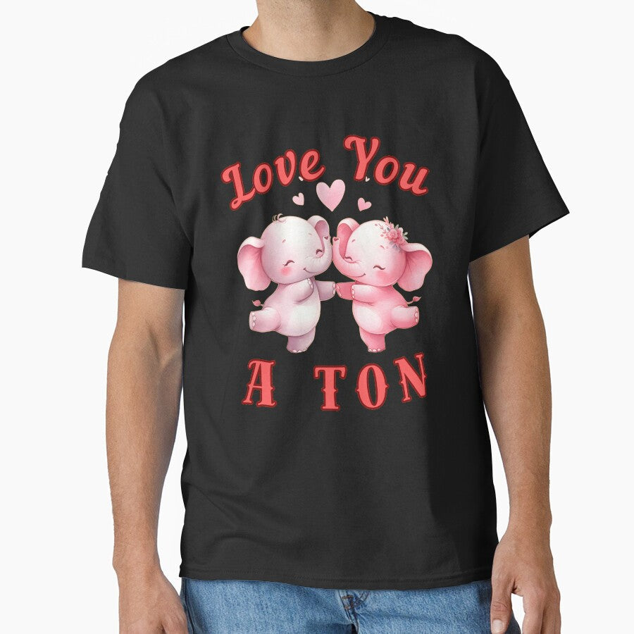 Love You A Ton. colorful elephant by ElephantVibes