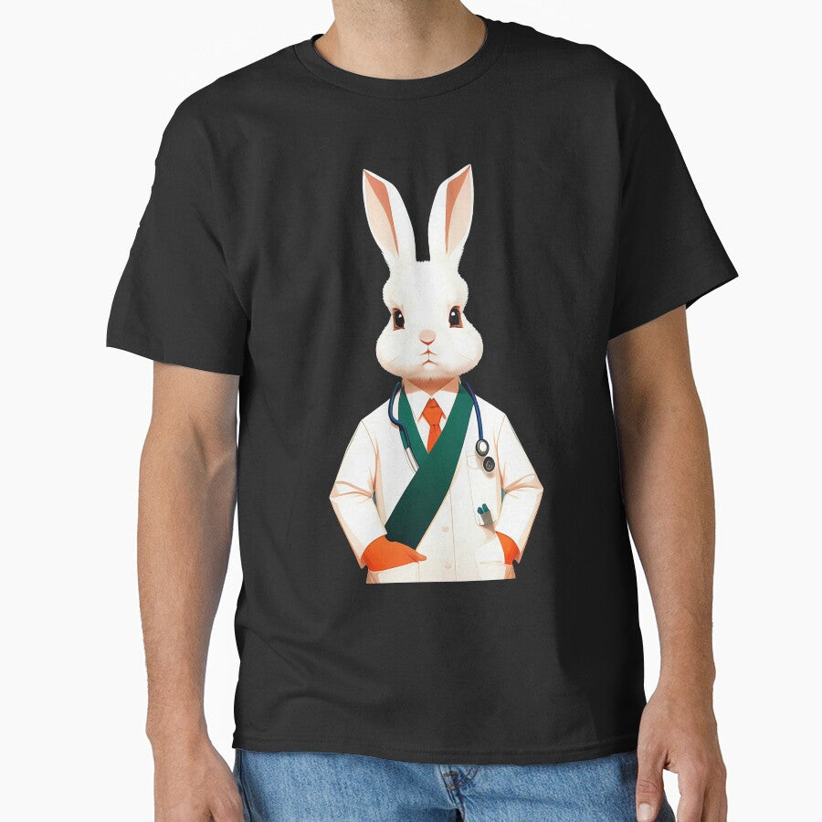 Cute baby doctor rabbit illustration 14 by vishalraifx