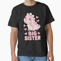 Dinosaur Shirt for Toddler Youth Teen Girls Big Sister Gift by catsdothingz