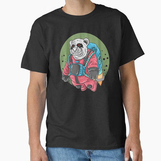 Evil Panda Flying in Space (version 2) by kalud-zoldyck