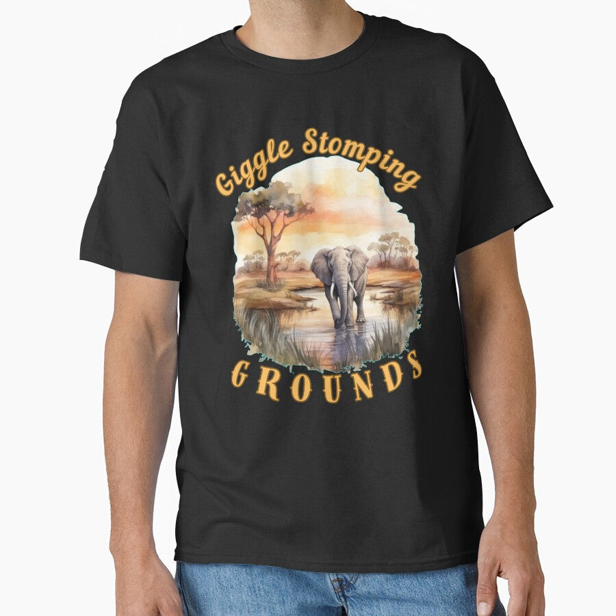Giggle Stomping Grounds. watercolor elephant by ElephantVibes