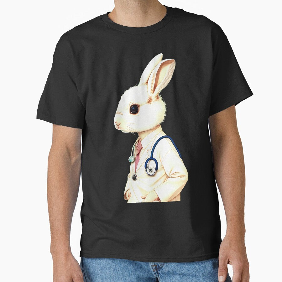 Cute baby doctor rabbit illustration 6 by vishalraifx