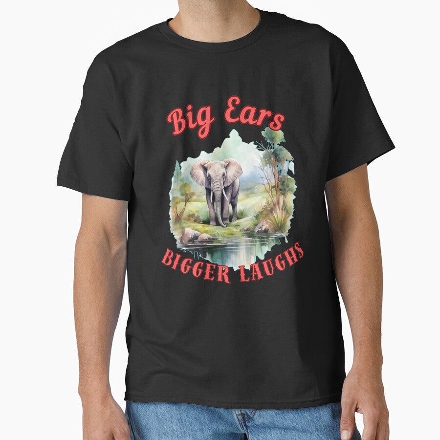 Big Ears, Bigger Laughs. happy elephant by ElephantVibes