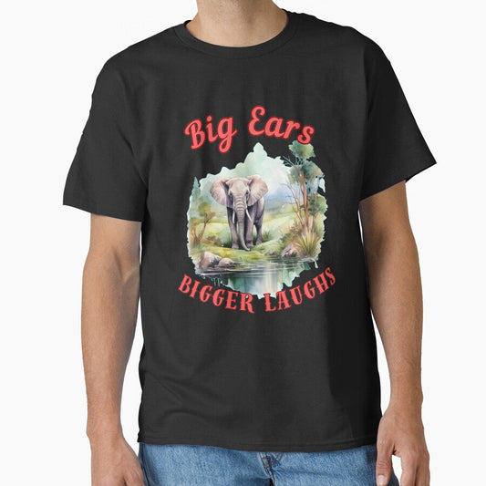 Big Ears, Bigger Laughs. happy elephant by ElephantVibes