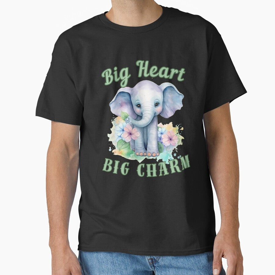 Big Heart, Big Charm. Flower elephant by ElephantVibes