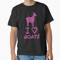Purple I Love Goats for Goat Lovers by Mochi-Merch