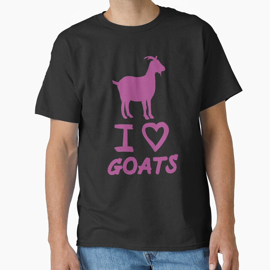 Purple I Love Goats for Goat Lovers by Mochi-Merch