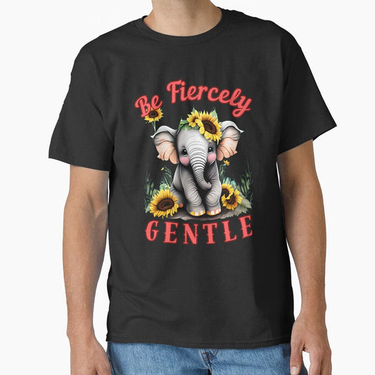 Be Fiercely Gentle. happy elephant by ElephantVibes
