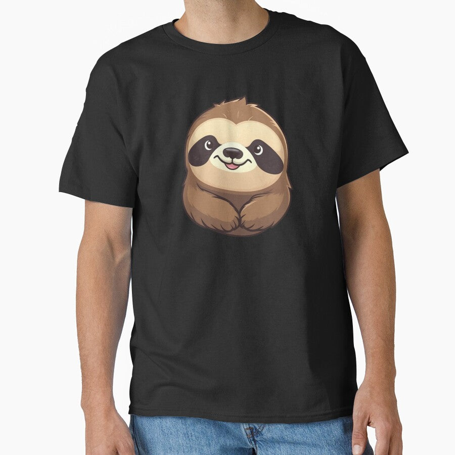 Cute Sloth, Cartoon Style Sloth, Sticker, Illustration by art-max-jenner