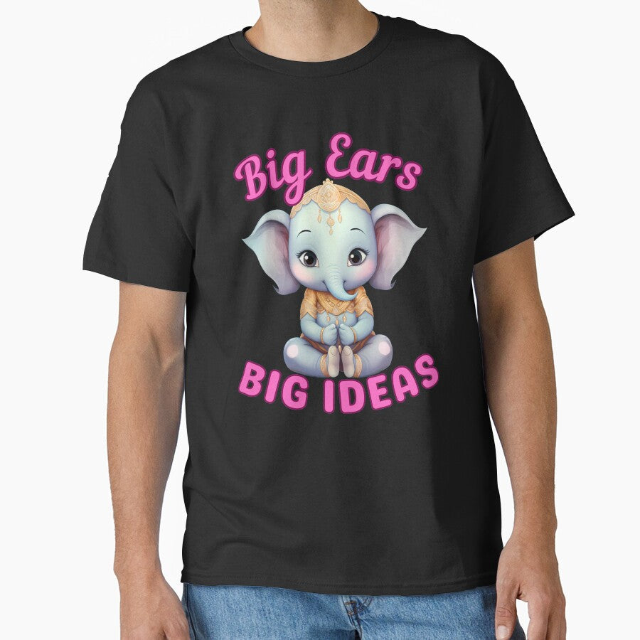 Big Ears, Big Ideas. elephant saying by ElephantVibes